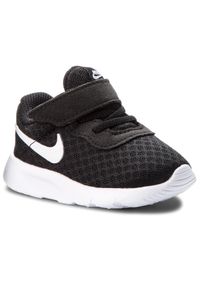 Nike - Buty NIKE - Tanjun (TDV) 818383 011 Black/White/White. Okazja: na spacer, na uczelnię. Zapięcie: rzepy. Kolor: czarny. Materiał: materiał, skóra ekologiczna, skóra. Szerokość cholewki: normalna #1