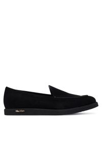 Max Mara Lordsy Softymoc 2524526251600 Czarny. Kolor: czarny. Materiał: nubuk, skóra