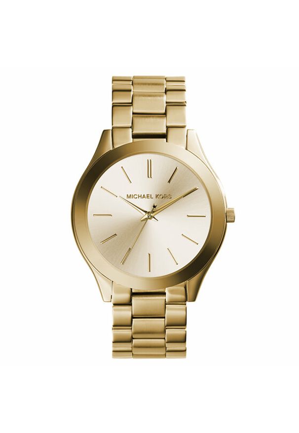 Michael Kors Zegarek Slim Runway MK3179 Złoty. Kolor: złoty