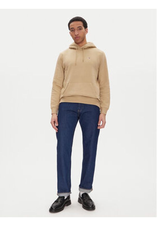 Tommy Jeans Bluza DM0DM20742 Beżowy Regular Fit. Kolor: beżowy. Materiał: bawełna