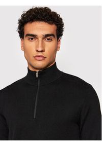 Selected Homme Sweter Berg 16074687 Czarny Regular Fit. Kolor: czarny. Materiał: bawełna #5