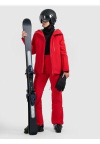 4f - 4F Spodnie narciarskie membrana 15000 damskie - czerwone XL. Kolor: czerwony. Materiał: materiał. Technologia: Thinsulate. Wzór: gładki. Sezon: zima. Sport: narciarstwo #1
