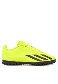 Adidas - adidas Buty X Crazyfast Club Turf IF0707 Żółty. Kolor: żółty. Materiał: skóra
