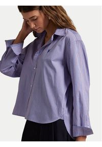 Polo Ralph Lauren Koszula 211973130001 Fioletowy Boxy Fit. Typ kołnierza: polo. Kolor: fioletowy. Materiał: bawełna #5