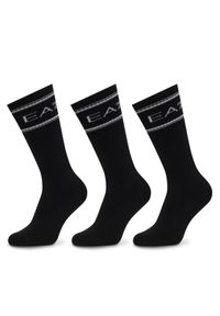 EA7 Emporio Armani Skarpety długie 7X000381 AF18572 MC419 Czarny. Kolor: czarny. Materiał: bawełna #1