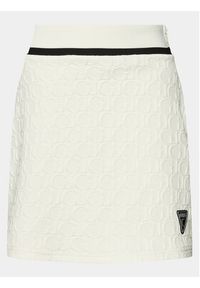 Guess Spódnica mini Cheri V4RD01 KBSL0 Biały Regular Fit. Kolor: biały. Materiał: syntetyk #3