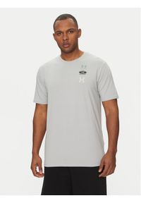 Under Armour T-Shirt EVOL Logo 1390165 Szary Regular Fit. Kolor: szary. Materiał: bawełna, syntetyk