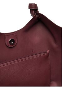 DKNY Torebka R42BAE49 Bordowy. Kolor: czerwony. Materiał: skórzane