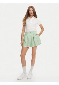 Lacoste Polo PF5462 Biały Slim Fit. Typ kołnierza: polo. Kolor: biały. Materiał: bawełna #3
