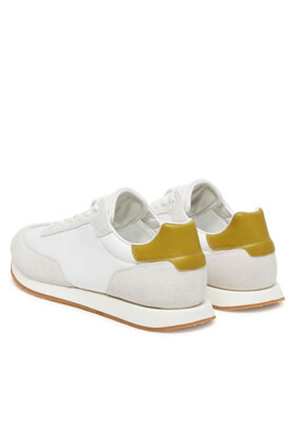 Calvin Klein Sneakersy Low Prof Runn Laceup Cv Mix HM0HM01723 Biały. Kolor: biały. Materiał: zamsz, skóra