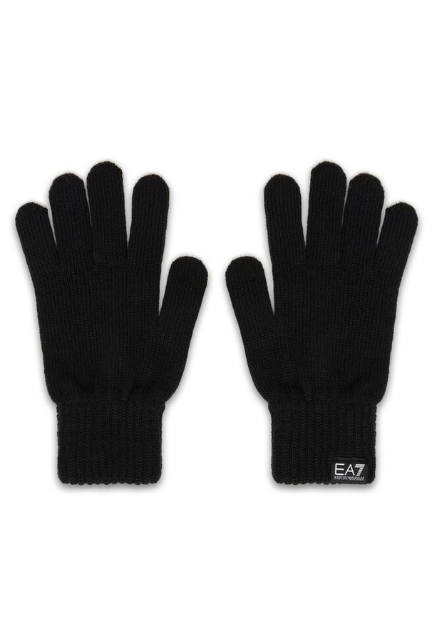 Rękawiczki EA7 Emporio Armani. Kolor: czarny