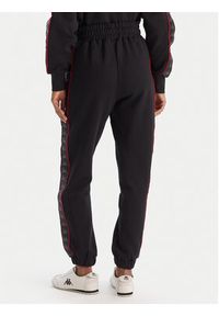Kappa Spodnie dresowe Banda Adina 311M8HW Czarny Regular Fit. Kolor: czarny. Materiał: syntetyk #5