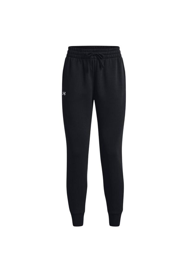 Under Armour - Spodnie Do Biegania Rival Fleece Dla Kobiet. Kolor: czarny. Sport: turystyka piesza