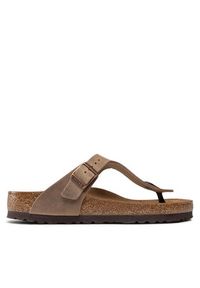 Birkenstock Japonki Gizeh Bs 0943811 Brązowy. Kolor: brązowy. Materiał: nubuk, skóra #6