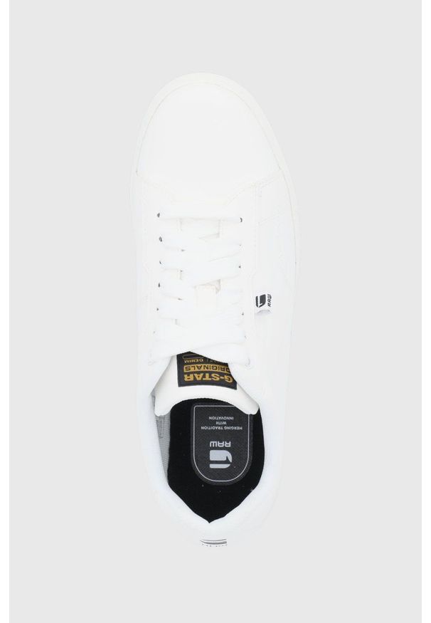 G-Star RAW - G-Star Raw - Buty. Nosek buta: okrągły. Zapięcie: sznurówki. Kolor: biały. Materiał: guma