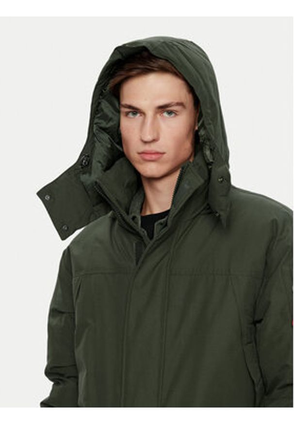 Alpha Industries Parka 148124 Zielony Regular Fit. Kolor: zielony. Materiał: bawełna