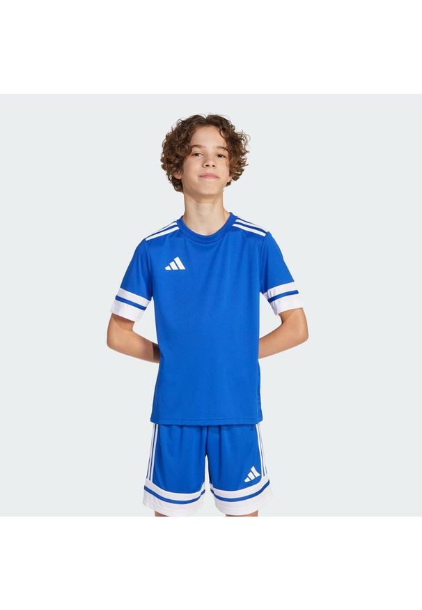 Adidas - Koszulka Squadra 25 Kids. Kolor: niebieski, wielokolorowy, biały. Materiał: materiał. Sport: piłka nożna