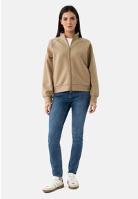 Volcano - Bluza damska ze stójką B-ELIA. Okazja: na co dzień. Typ kołnierza: kołnierzyk stójkowy. Materiał: poliester, bawełna, elastan, materiał. Długość rękawa: raglanowy rękaw. Styl: casual, sportowy #1