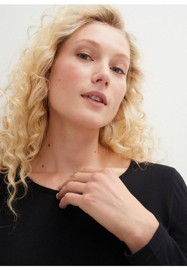 bonprix - Koszulka z długim rękawem (2 szt.). Kolor: czarny. Materiał: materiał. Długość rękawa: długi rękaw. Długość: długie