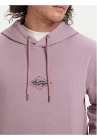 Quiksilver Bluza Graphic EQYFT05131 Fioletowy Regular Fit. Kolor: fioletowy. Materiał: syntetyk #5
