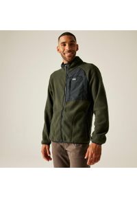 Regatta - Polar męski rozsuwany Frankie Borg. Kolor: zielony. Materiał: polar. Sport: turystyka piesza #1