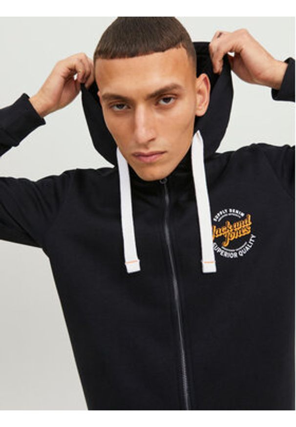 Jack & Jones - Jack&Jones Bluza 12236179 Czarny Regular Fit. Kolor: czarny. Materiał: bawełna, syntetyk