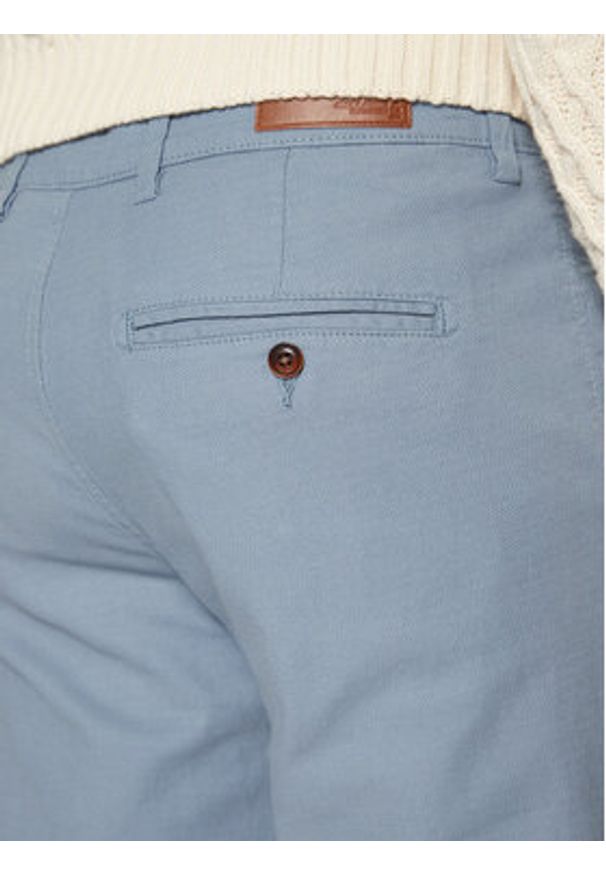Jack & Jones Chinosy Marco 12206198 Niebieski Slim Fit. Kolor: niebieski. Materiał: bawełna