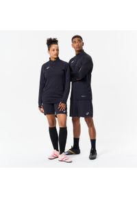 KIPSTA - Bluza piłkarska Kipsta CLR półsuwak. Kolor: czarny, szary, wielokolorowy. Materiał: materiał, skóra. Sport: piłka nożna