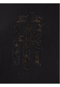 Fracomina T-Shirt FR25WT3059J401G1 Czarny Regular Fit. Kolor: czarny. Materiał: bawełna #5