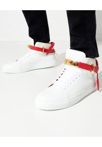 BUSCEMI - Wysokie sneakersy 100MM. Zapięcie: pasek. Kolor: biały. Materiał: guma. Szerokość cholewki: normalna #1