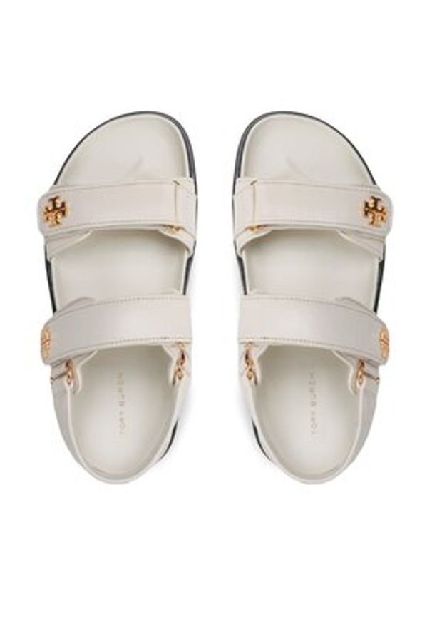 Tory Burch Sandały Kira Sport Sandal Calf Leather 144328 Écru. Materiał: skóra. Styl: sportowy