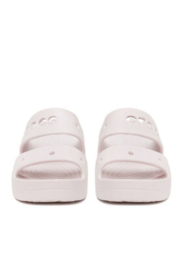 Crocs Klapki BAYA PLATFORM SANDAL 208188-6PI Różowy. Kolor: różowy. Obcas: na platformie