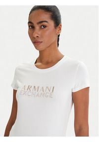 Armani Exchange T-Shirt XW001837 AF16294 U0002 Biały Slim Fit. Kolor: biały. Materiał: bawełna #4