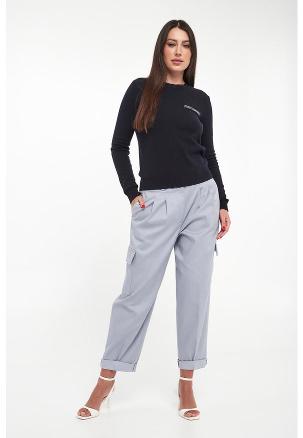 Sweter damski wełniany PESERICO. Materiał: wełna