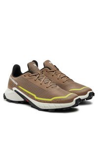 salomon - Salomon Buty do biegania Alphacross 5 L47460100 Beżowy. Kolor: beżowy. Materiał: materiał #3