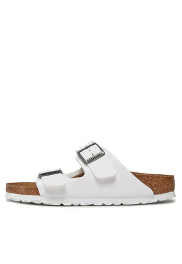 Birkenstock Klapki Arizona Birko-Flor 552683 Biały. Kolor: biały. Materiał: skóra