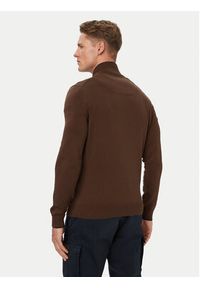 Aeronautica Militare Sweter 262MA1670UL00506 Brązowy Regular Fit. Kolor: brązowy. Materiał: bawełna #5