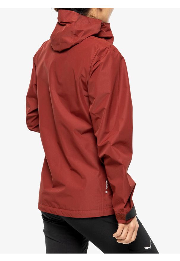 Kurtka przeciwdeszczowa damska Salewa Puez Aqua 4 PTX 2.5L Jacket. Kolor: czerwony. Sport: turystyka piesza