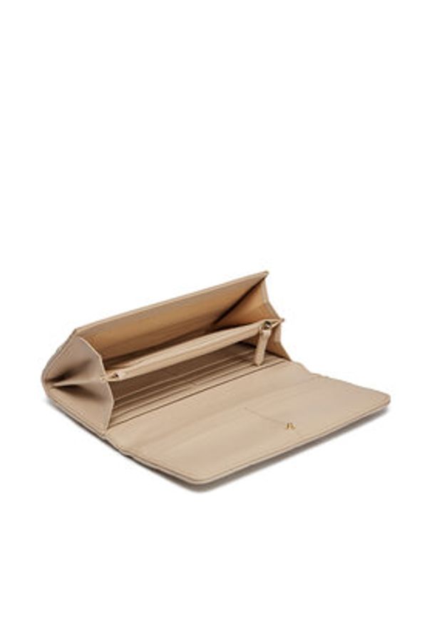 VALENTINO - Valentino Duży Portfel Damski Ocarina VPS3KK113R Écru. Materiał: skóra