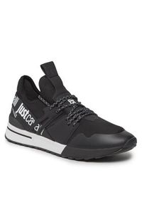 Just Cavalli Sneakersy 75QA3SD3 Czarny. Kolor: czarny. Materiał: skóra