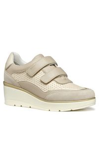 Geox Sneakersy D Ilde D55RAA 05422 C1SH6 Beżowy. Kolor: beżowy. Materiał: skóra #4