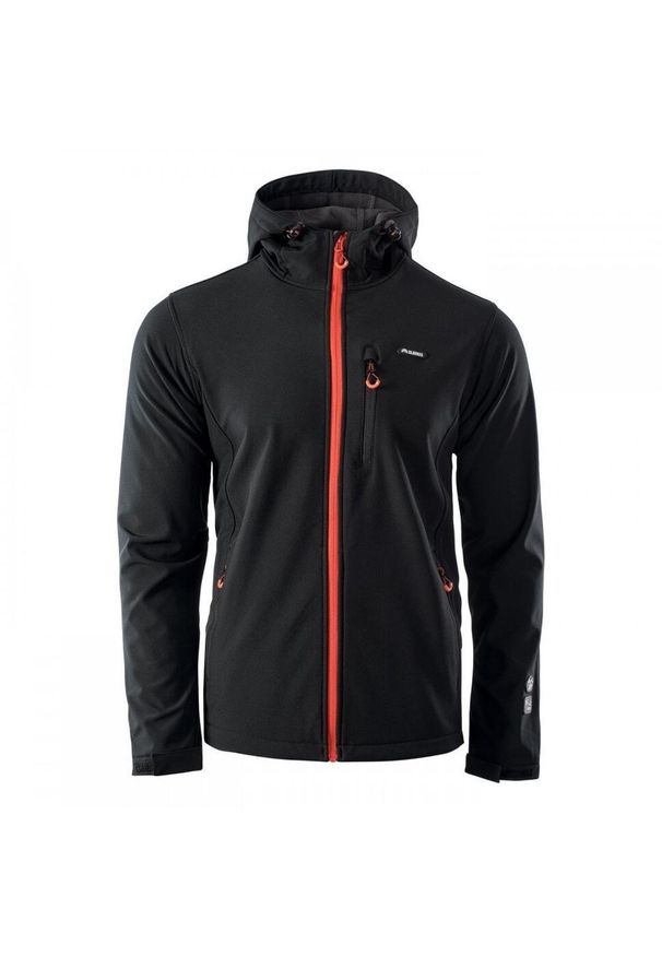 Męska kurtka Elbrus Iver softshell rozmiar XL. Kolor: czarny. Materiał: syntetyk