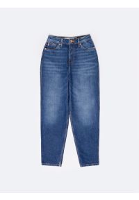 Big-Star - Jeansy damskie mom jeans niebieskie Silla 620. Okazja: na co dzień. Stan: podwyższony. Kolor: niebieski. Styl: casual, elegancki #6
