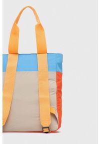 Napapijri plecak kolor beżowy duży wzorzysty. Kolor: beżowy #5