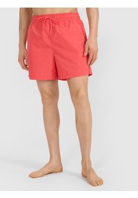 4f - 4F Spodenki plażowe boardshorty męskie - czerwone XXL. Kolor: czerwony. Materiał: włókno, materiał, tkanina, syntetyk. Długość: krótkie