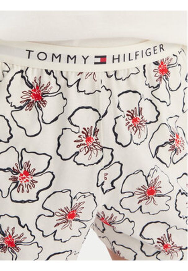TOMMY HILFIGER - Tommy Hilfiger Piżama UW0UW05760 Beżowy Regular Fit. Kolor: beżowy. Materiał: bawełna