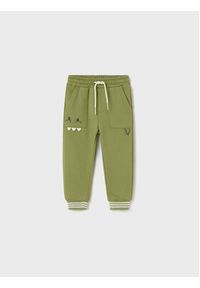 Mayoral Spodnie dresowe 1525 Zielony Regular Fit. Kolor: zielony. Materiał: bawełna #3