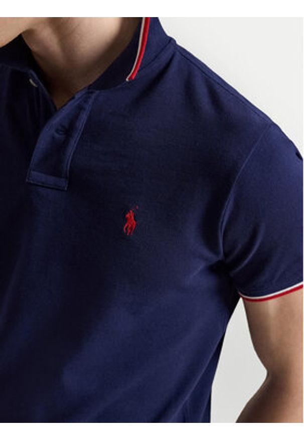 Polo Ralph Lauren Polo 710842621505 Granatowy Regular Fit. Typ kołnierza: polo. Kolor: niebieski. Materiał: bawełna