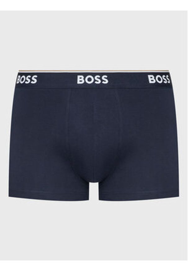 BOSS - Boss Komplet 3 par bokserek Power 50475274 Granatowy. Kolor: niebieski. Materiał: bawełna