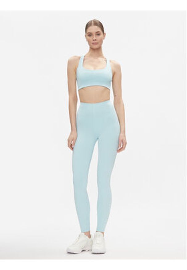 Calvin Klein Performance Legginsy 00GWS3L602 Niebieski Slim Fit. Kolor: niebieski. Materiał: syntetyk